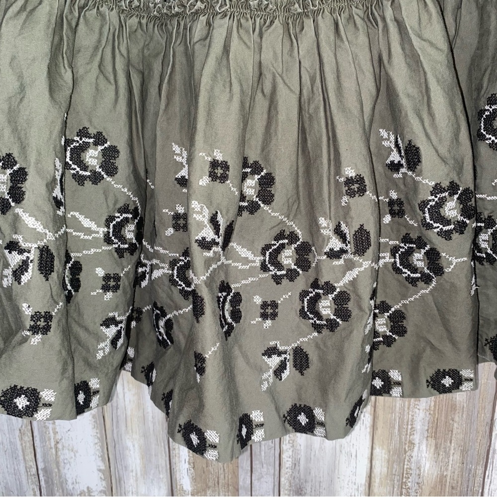 Kate Spade Broome Street Embroidered Poplin Skirt - Picture 3 of 5